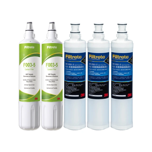 【3M】S003 DIY淨水器替換濾心-適用DS02系列+SQC前置PP濾心2入超值3件組(F003-5*1+3RS-F001-5*2) 歷史價格詳細信息