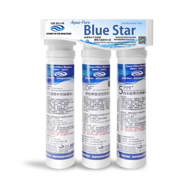怡康 藍星系列快拆0.1微米日本中空絲膜濾心(複合式) 歷史價格詳細信息