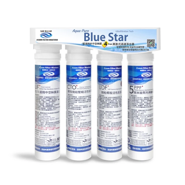 怡康 藍星系列快拆0.1微米日本中空絲膜濾心(複合式) 歷史價格詳細信息