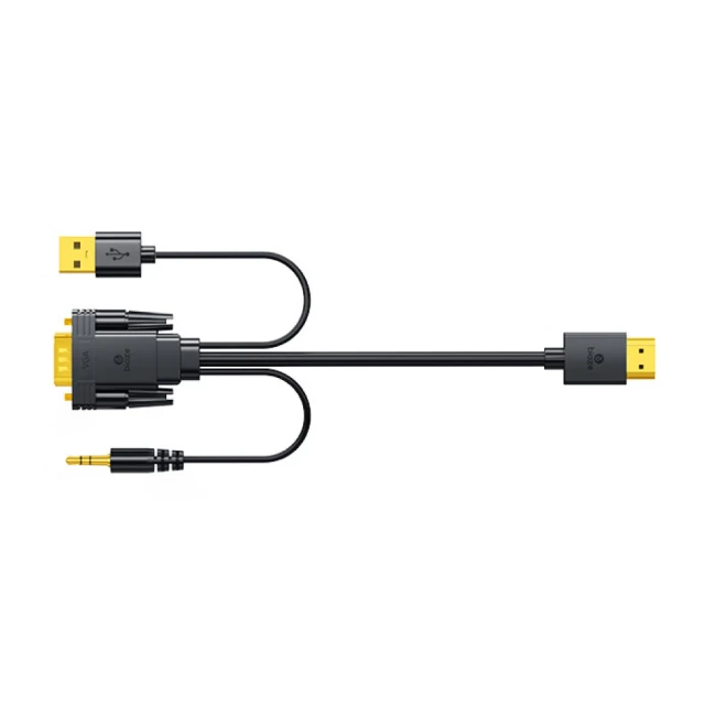 hdmi轉vga線帶音頻線適用於筆記本接投影儀轉接頭多媒體ppt轉換器15針高清口機上盒接顯示器vja 歷史價格詳細信息