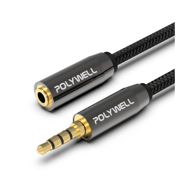 POLYWELL 3.5mm AUX音源分享線 一分二 1公2母 BRAID版 25公分 歷史價格詳細信息
