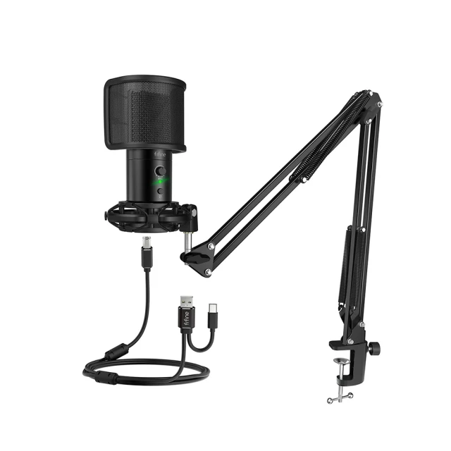 FIFINE T683 USB 桌夾懸臂式 電容式麥克風/心型指向/隨插即用/一鍵靜音 歷史價格詳細信息