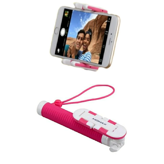 MOMAX Selfie Hero藍牙自拍棒腳架組70cm-粉 歷史價格詳細信息