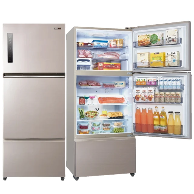 聲寶【SR-C53DV-Y7】530公升三門變頻炫麥金冰箱 歷史價格詳細信息