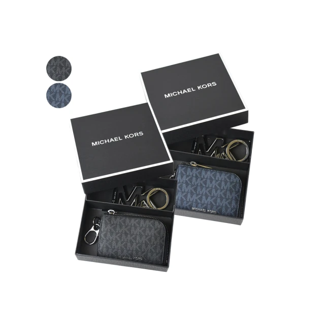 MICHAEL KORS 男款 金屬MK水波紋拉鍊長夾-黑色 歷史價格詳細信息