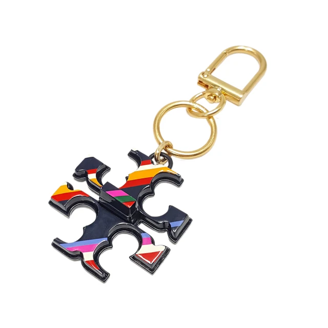 TORY BURCH 十字防刮拉鏈零錢袋短夾 藍色 贈原廠紙袋 歷史價格詳細信息