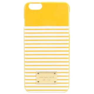 【MICHAEL KORS】方牌飾雙色條紋I Phone6 plus手機殼(黃白) 價格比較,價格查詢,歷史價格詳細信息