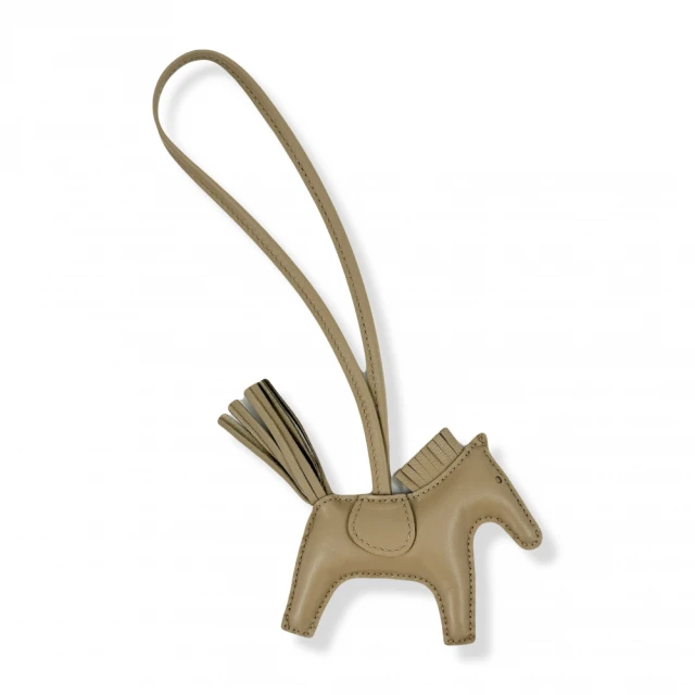 【Hermes 愛馬仕】Rodeo MM Charm 飛馬吊飾(棕紅/白) 歷史價格詳細信息