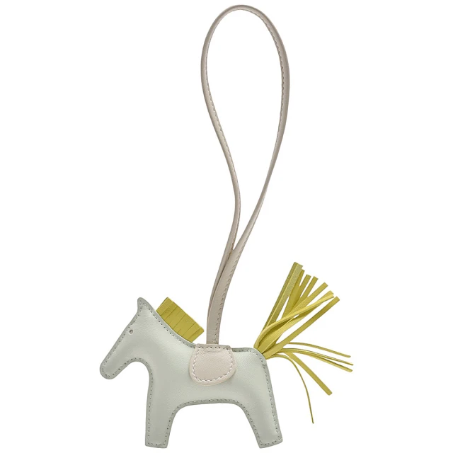 【Hermes 愛馬仕】Rodeo MM Charm 飛馬吊飾(棕紅/白) 歷史價格詳細信息