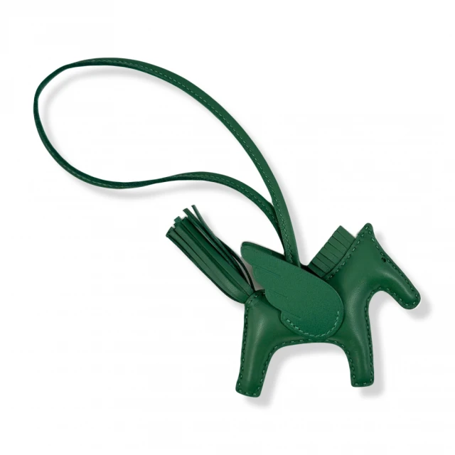 【Hermes 愛馬仕】Rodeo MM Charm 飛馬吊飾(棕紅/白) 歷史價格詳細信息