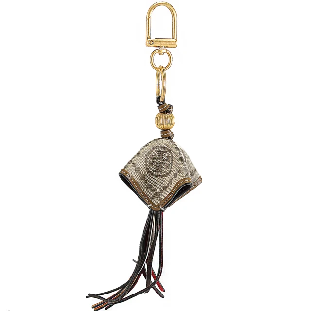 【TORY BURCH】經典雙T LOGO 新款ELLA小款象牙色抽象繩索圖案上肩托特包 歷史價格詳細信息