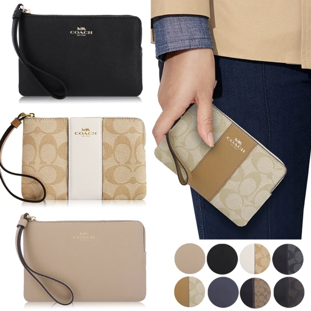 COACH小雞黃防刮全皮字牌摺口釦式雙摺中夾 歷史價格詳細信息