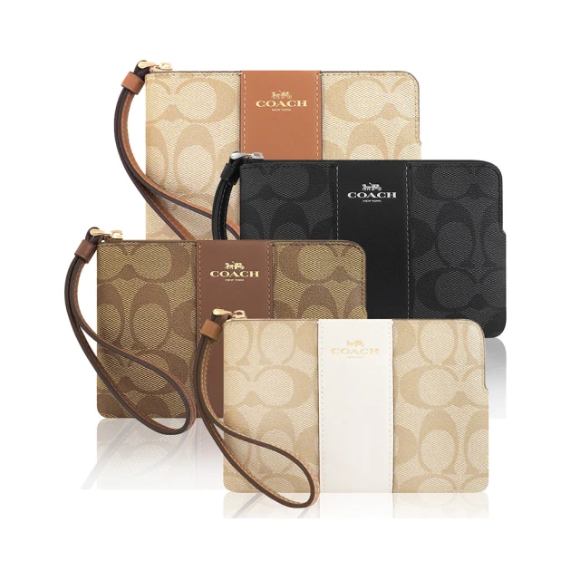 【COACH】大C PVC手拿包-巧克力色(買就送璀璨水晶觸控筆) 歷史價格詳細信息