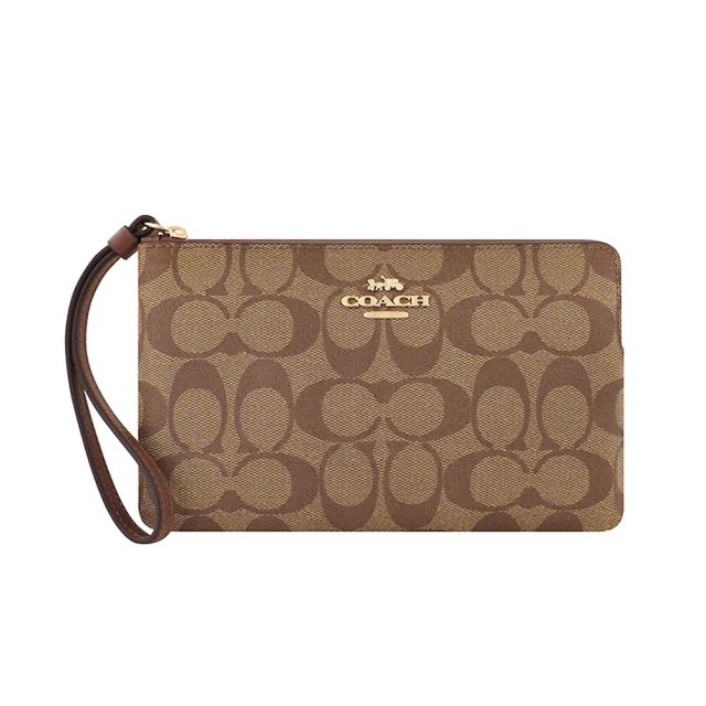 COACH焦糖色荔枝紋金字金屬LOGO後拉鍊袋手提/斜背波士頓包 歷史價格詳細信息