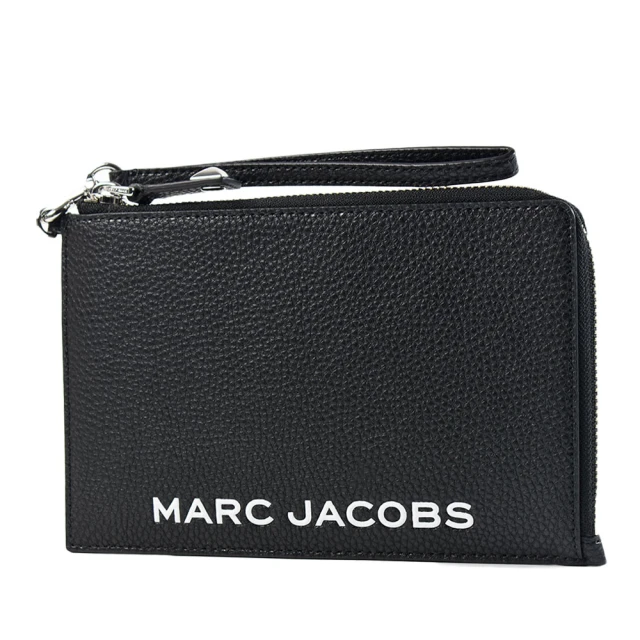 MARC JACOBS 馬克賈伯 圓標LOGO壓紋對開短夾.黑 歷史價格詳細信息