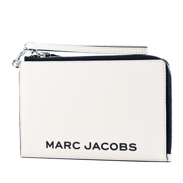MARC JACOBS 馬克賈伯 圓標LOGO壓紋對開短夾.黑 歷史價格詳細信息