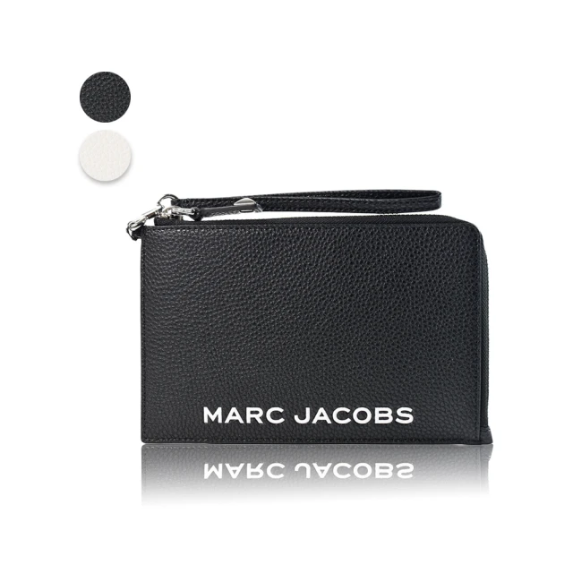 MARC JACOBS 馬克賈伯 圓標LOGO壓紋對開短夾.黑 歷史價格詳細信息