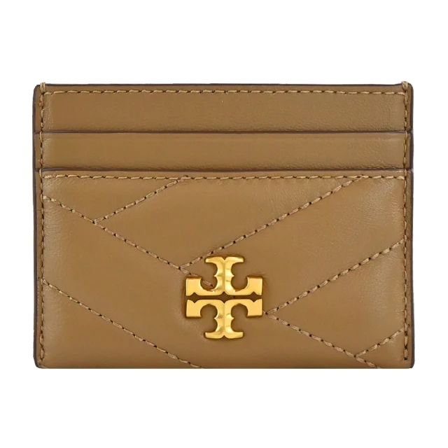 TORY BURCH Kira Chevron 銀釦絎縫皮革皮夾式鍊包(淺沙色) 90343 288 歷史價格詳細信息
