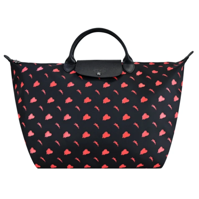 LONGCHAMP X EU王者聯名LE PLIAGE CUIR系列小羊皮後背水餃包(黑) 歷史價格詳細信息