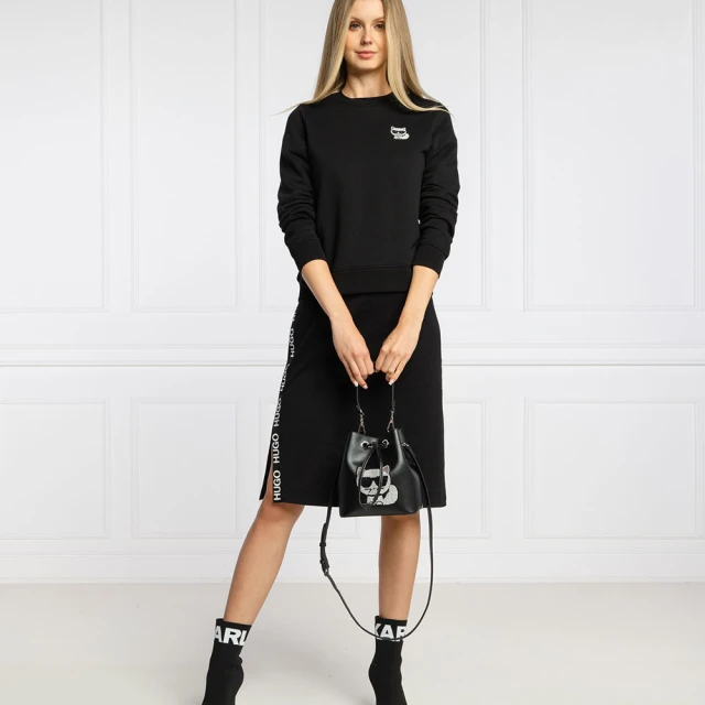 KARL LAGERFELD 卡爾 黑鑽海灘卡爾公仔棉質短T恤.白 歷史價格詳細信息