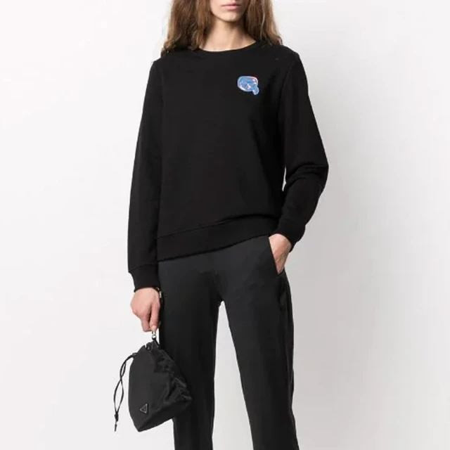 KARL LAGERFELD 卡爾 黑鑽海灘卡爾公仔棉質短T恤.白 歷史價格詳細信息