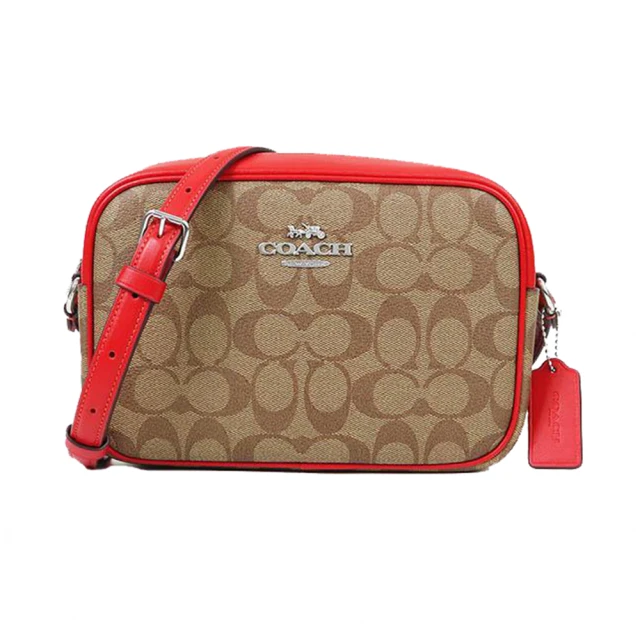 COACH CR131 Pace 經典印花翻蓋斜背方包/郵差包.駝/咖 歷史價格詳細信息