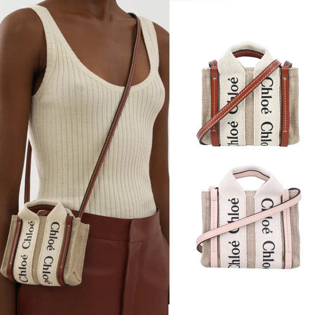 Chloe Woody tote bag 新款帆布兩用托特包(小號/亮黃) 歷史價格詳細信息