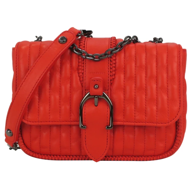 LONGCHAMP AMAZONE 系列鍊帶荷蓬斜背包(迷你/罌粟紅) 歷史價格詳細信息