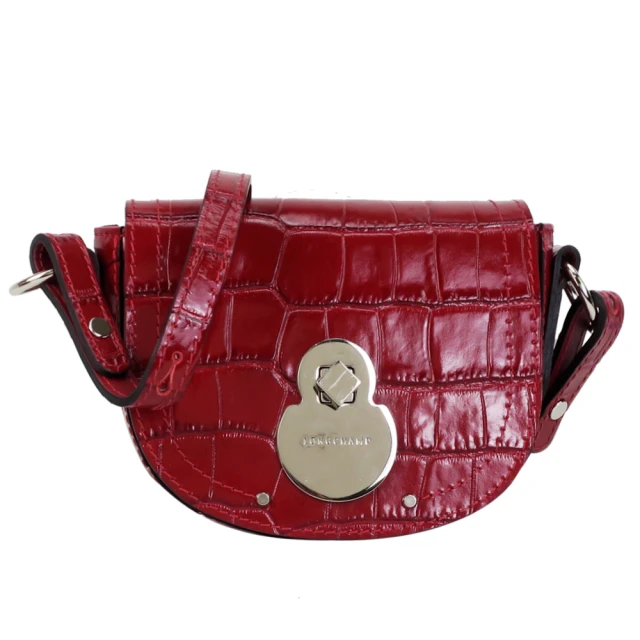 【LONGCHAMP】CAVALCADE系列金屬轉扣鍊帶斜背包(黑) 歷史價格詳細信息