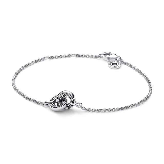 【Pandora 官方直營】Pandora Signature 雙色密鑲寶石同心圓手鏈-絕版品 歷史價格詳細信息