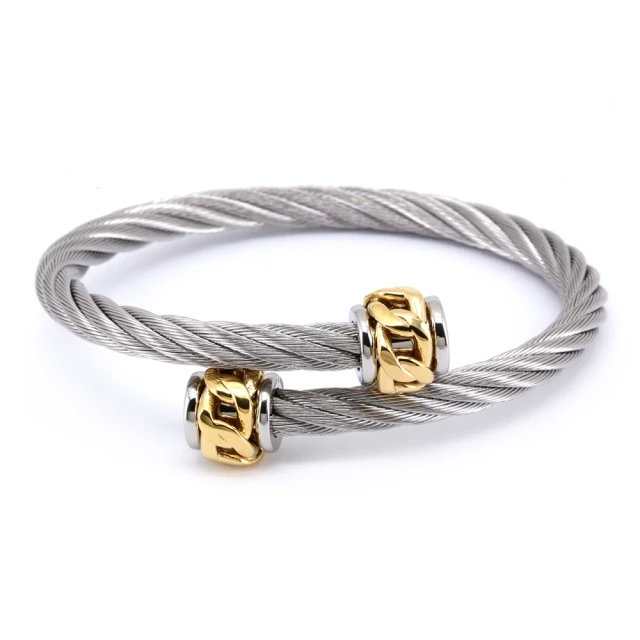 CHARRIOL 夏利豪 Coup De Foudre系列 愛心編織鋼索手環 04-102-1269-1 歷史價格詳細信息