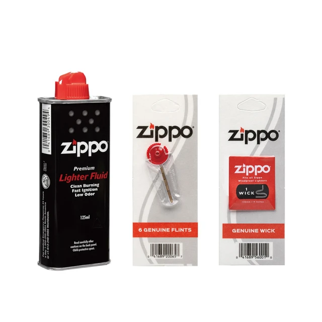 ZIPPO 耗材組合 打火機專用油125ml 355ml 打火石(6顆入) 專用棉蕊 專用吸油棉花、棉墊 官方正版 耗材 歷史價格詳細信息