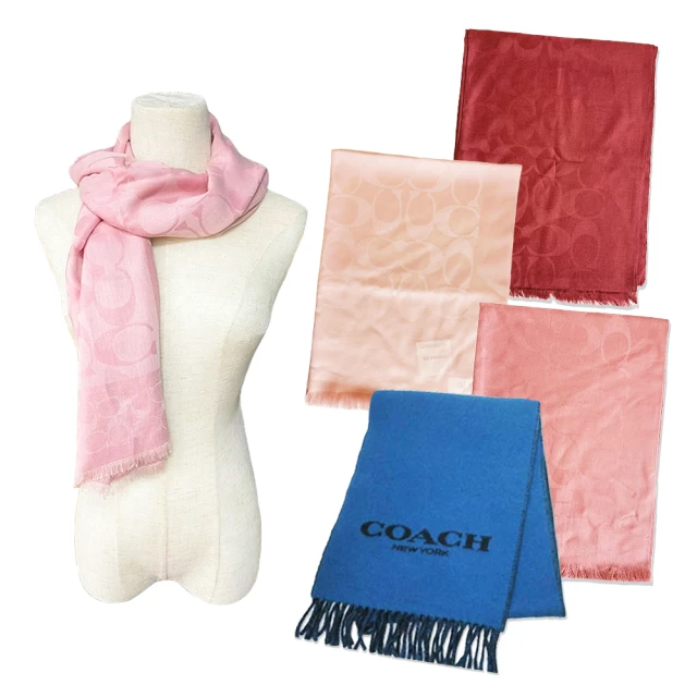 【COACH】經典LOGO羊毛披肩/圍巾(多款可選) 歷史價格詳細信息