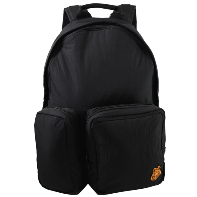 【KENZO】簡約品牌個性徽章帆布拼接大容量托特包兩用包(黑) 歷史價格詳細信息