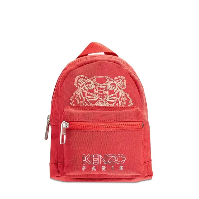 KENZO 5SF301 經典電繡虎頭帆布三用迷你後背包.藍/橘 歷史價格詳細信息