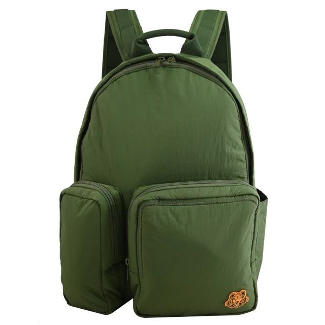 【KENZO】簡約品牌個性徽章帆布拼接大容量托特包兩用包(黑) 歷史價格詳細信息