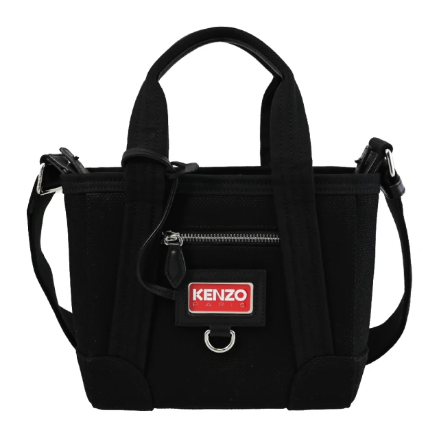 【KENZO】經典品牌LOGO帆布寬背帶手提包斜背包托特包兩用包(紅) 歷史價格詳細信息