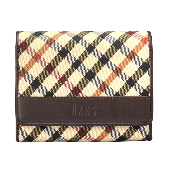 【DAKS】經典LOGO雙D防刮皮革撞色零錢包/鑰匙包(任選) 歷史價格詳細信息