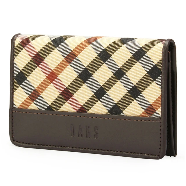 【DAKS】經典LOGO雙D防刮皮革撞色零錢包/鑰匙包(任選) 歷史價格詳細信息