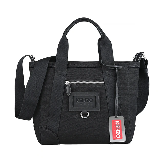 【KENZO】KENZO壓印黑字LOGO設計帆布拉鍊手提斜背托特包(小/黑) 價格比較,價格查詢,歷史價格詳細信息