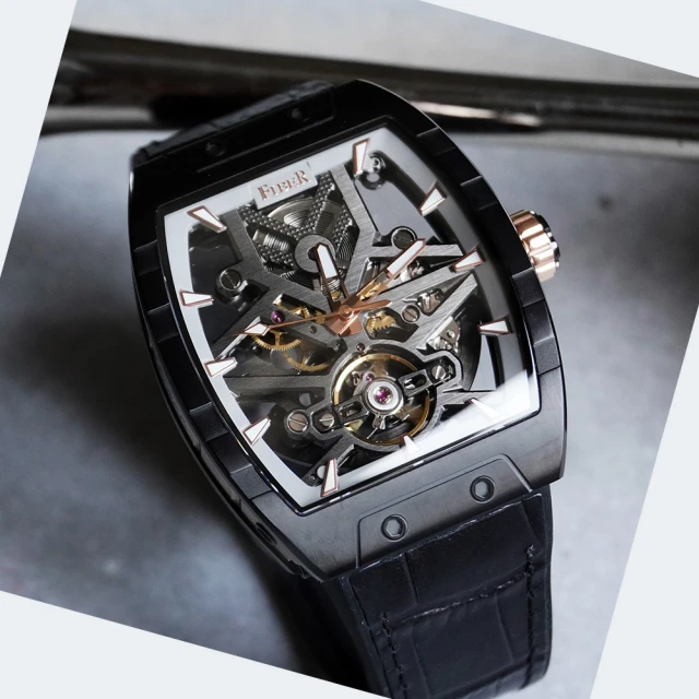 FIBER 法柏 競速先鋒系列 鏤空機械腕錶-黑×玫瑰金/41mm FB8017-1-02 歷史價格詳細信息