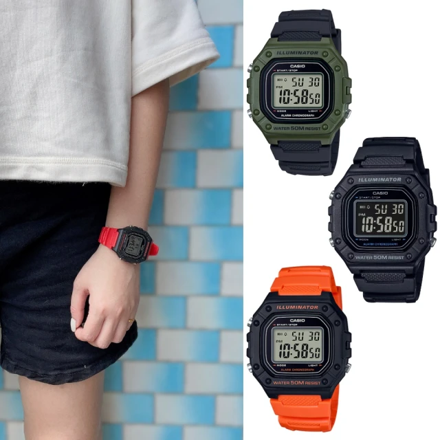 【CASIO 卡西歐】方形雋永數位電子腕錶/綠(LF-20W-3A) 歷史價格詳細信息