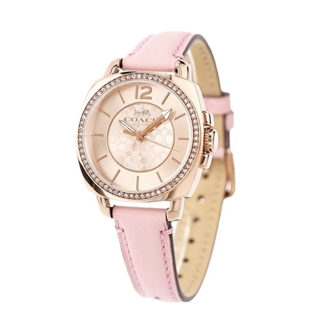 COACH 手錶 腕錶 條紋真皮錶帶 黑 全新 正品 twemall 歷史價格詳細信息