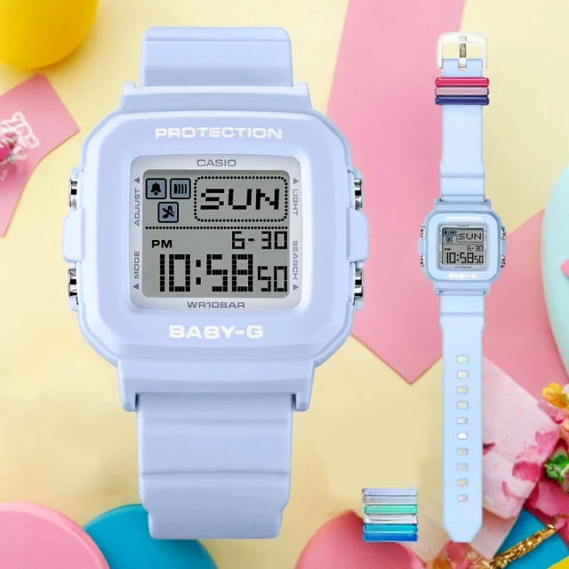 CASIO 卡西歐 BABY-G 繽紛閃耀 冬日色彩雙顯錶-藍色 BGA-320-2A1 歷史價格詳細信息