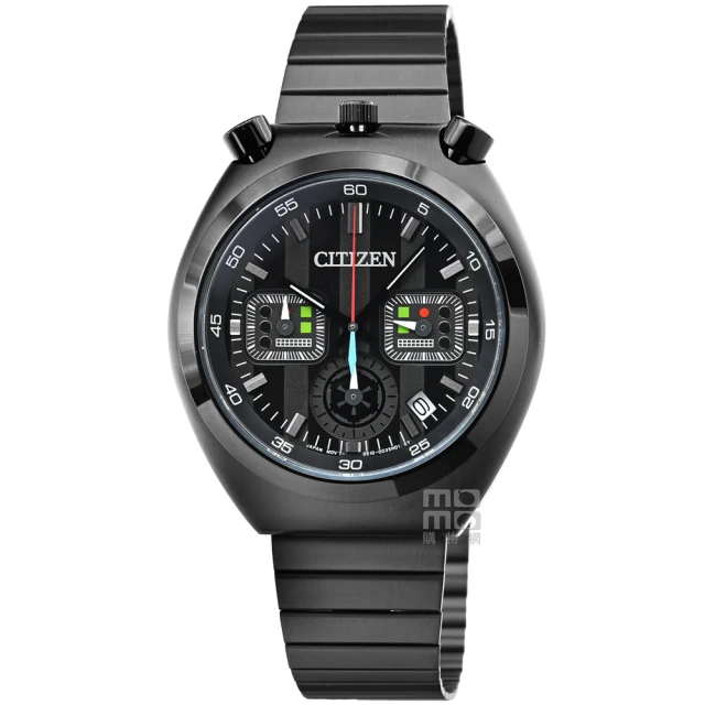 CITIZEN星辰 三眼計時黑鋼光動能腕錶AT2145-86E 歷史價格詳細信息