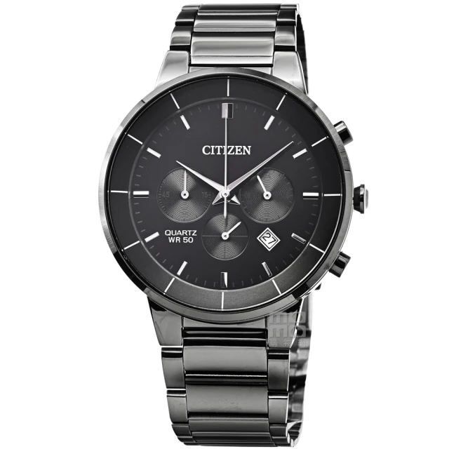 CITIZEN星辰 三眼計時黑鋼光動能腕錶AT2145-86E 歷史價格詳細信息