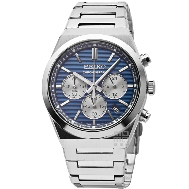 SEIKO 藍面大三針星期日期腕錶6N53-00A0B(SUR341P1)40mm 歷史價格詳細信息