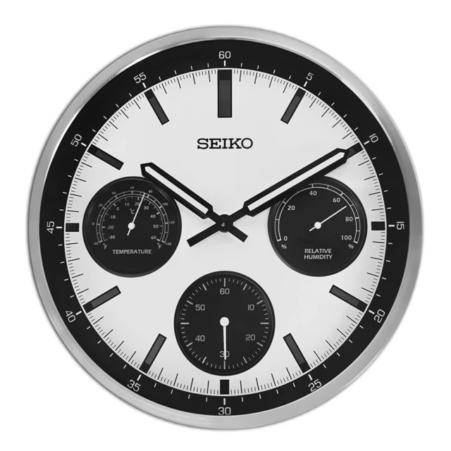 【SEIKO 精工】33cm靜音雙顯木質掛鐘(QXL008B) 歷史價格詳細信息