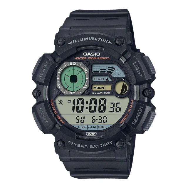 卡西歐 CASIO / WS-1500H-5A / 數位系列 (附錶盒) / 10年電池壽命大尺寸螢幕 [ 官方直營 ] 歷史價格詳細信息