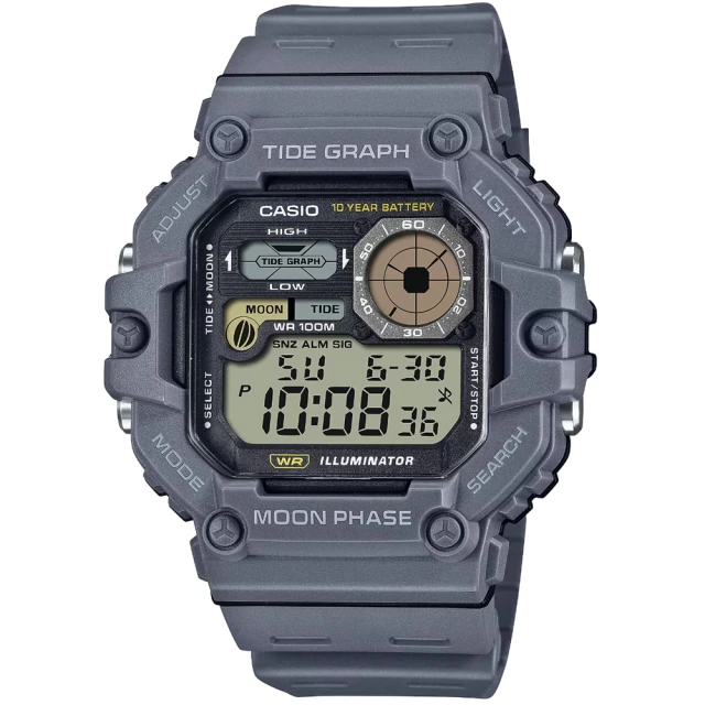 卡西歐 CASIO / WS-1600H-8A / 數位系列 (附錶盒) / [官方直營] 計步器自動計算步數 歷史價格詳細信息